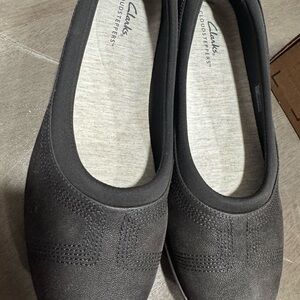 Clarks Women's Black Slip-On Shoes